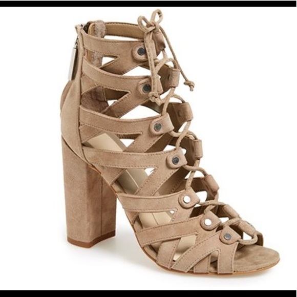 Dolce Vita Lace Up Heels - Picture 3 of 4